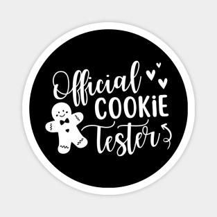 Official Cookie Baker And Tester - Funny Christmas Couples Magnet